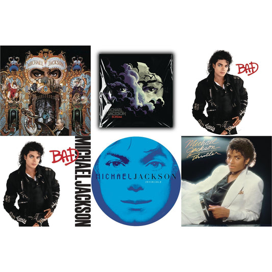 Bad (Picture Disc) & Invincible (2LP/Picture Disc) & Dangerous (180G/2LP) & Thriller (140G/Gatefold) & Bad (140G/Gatefold) & Michael Jackson - Scream (2LP) (New LP Vinyl)