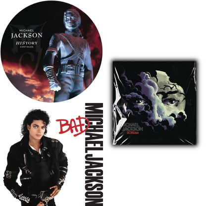History: Continues (2LP/Picture Disc) & Bad (140G/Gatefold) & Michael Jackson - Scream (2LP) (New LP Vinyl)