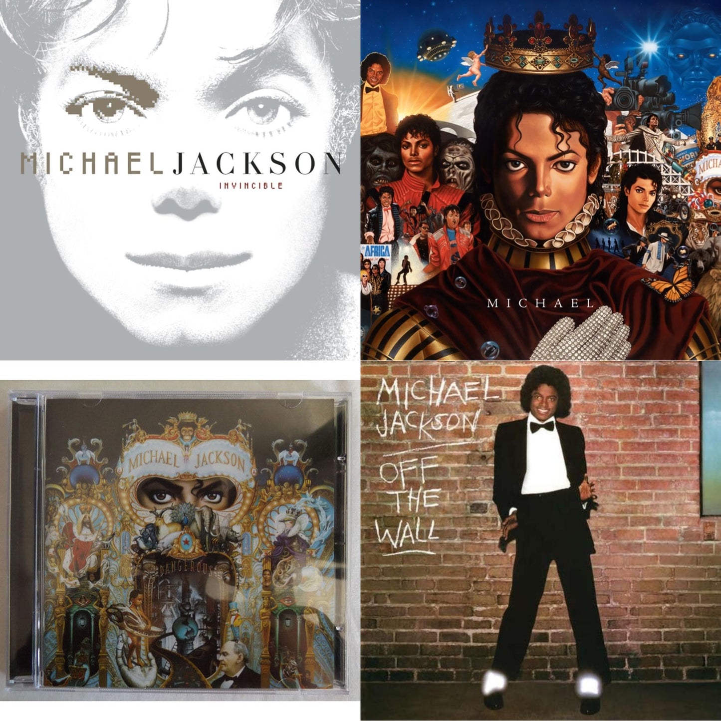 Invincible & Michael & Dangerous & Off The Wall