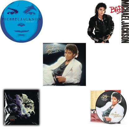 This is a 5 LP Vinyl SKU bundle.
1.This LP Vinyl is brand new.Format: LP VinylMusic Style: Contemporary R&BThis item's title is: Invincible (2LP/Picture Disc)Artist: Michael JacksonLabel: LEGACY/ EPICBarcode: 190758664613Release Date: 8/24/2018
2.This LP Vinyl is brand new.