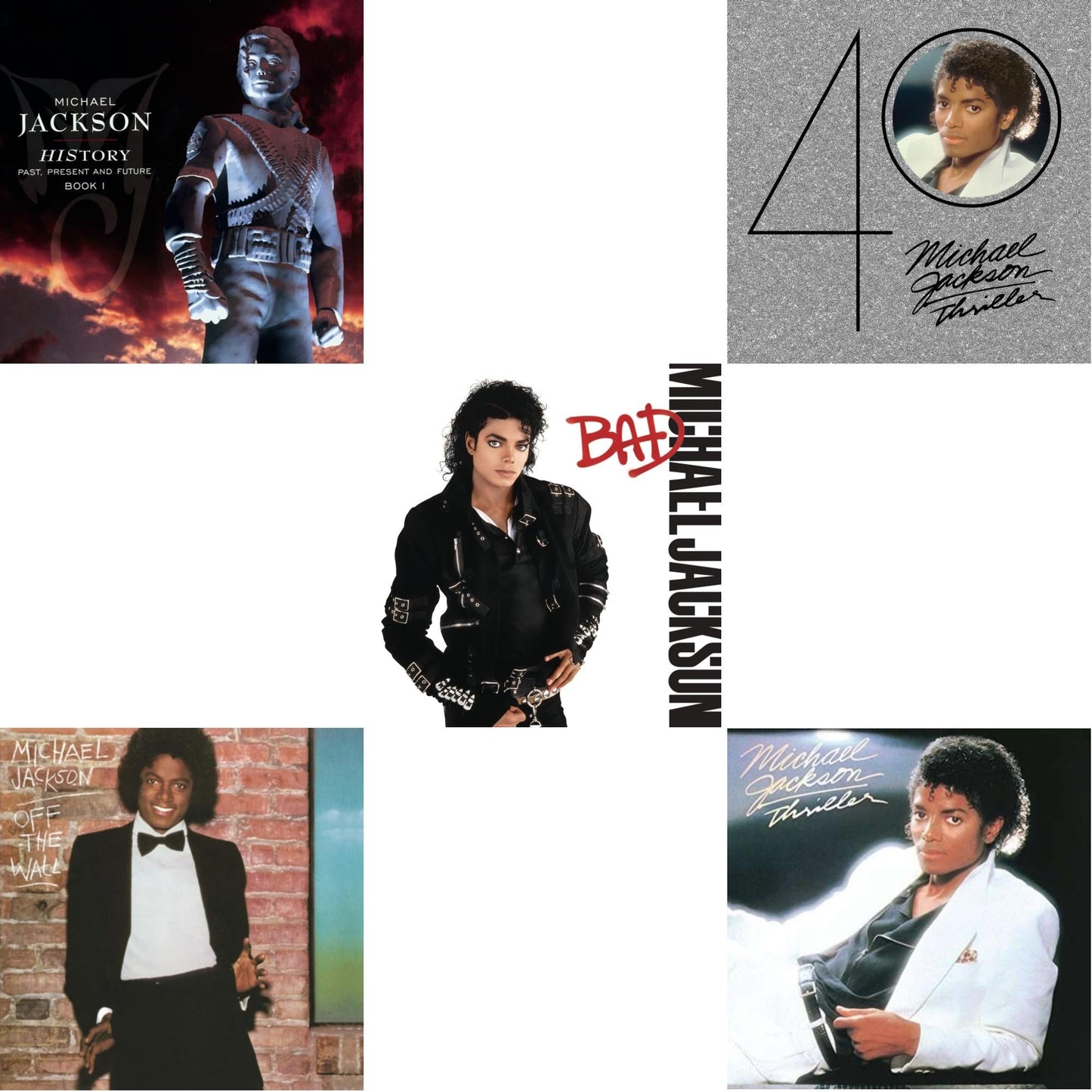 History: Past Present & Future Book 1 & Off The Wall & Bad & Thriller (40Th Anniversary/2CD) & Thriller