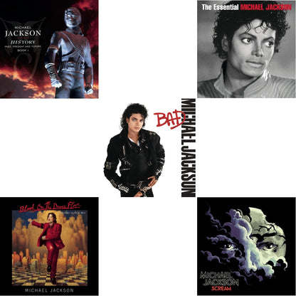 History: Past Present & Future Book 1 & Blood On The Dance Floor / History In The Mix & Bad & Essential Michael Jackson & Scream