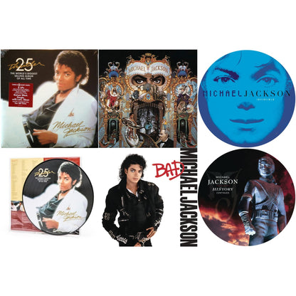 This is a 6 LP Vinyl SKU bundle.
1.This LP Vinyl is brand new.Format: LP VinylMusic Style: Pop RockThis item's title is: History: Continues (2LP/Picture Disc)Artist: Michael JacksonLabel: LEGACY/ EPICBarcode: 190758664514Release Date: 8/24/2018
2.This LP Vinyl is brand new.