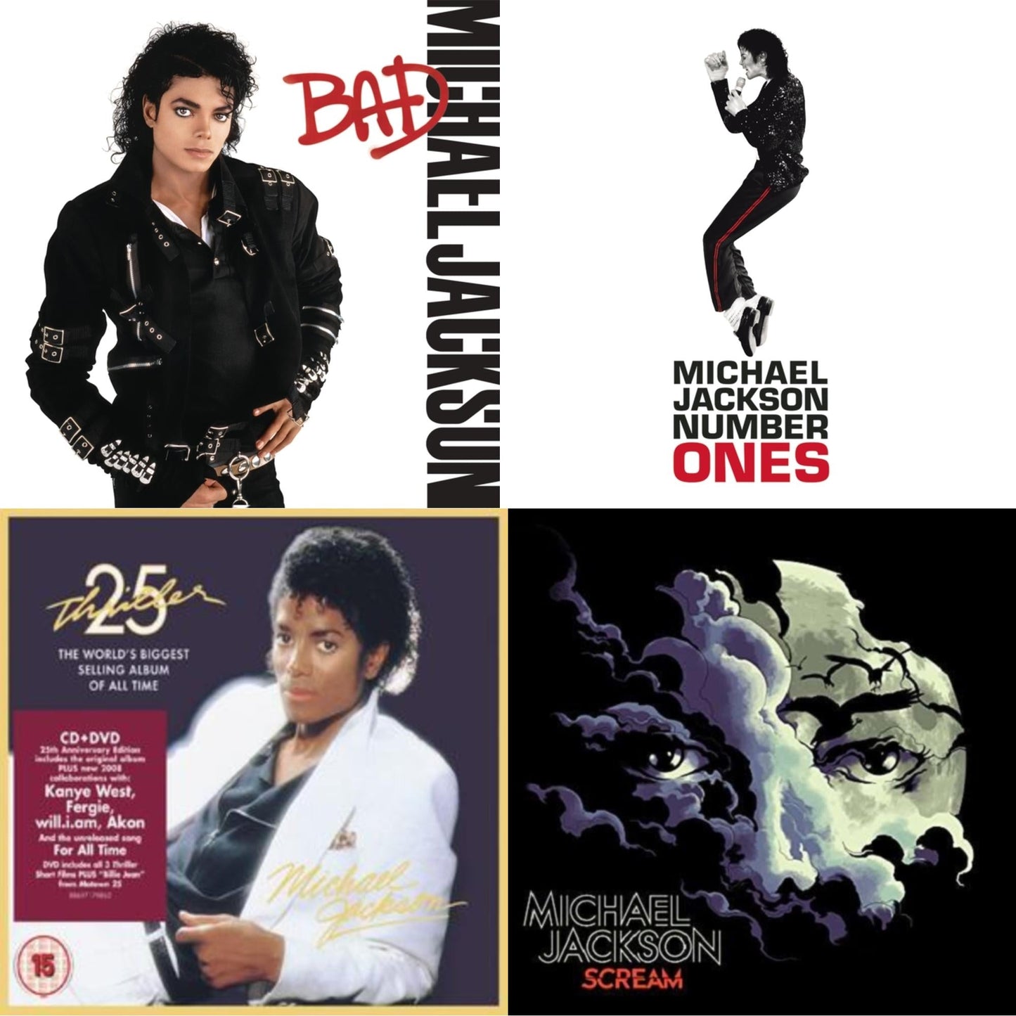 Bad & Number Ones & Thriller (25Th Anniversary Legacy Edition) & Scream