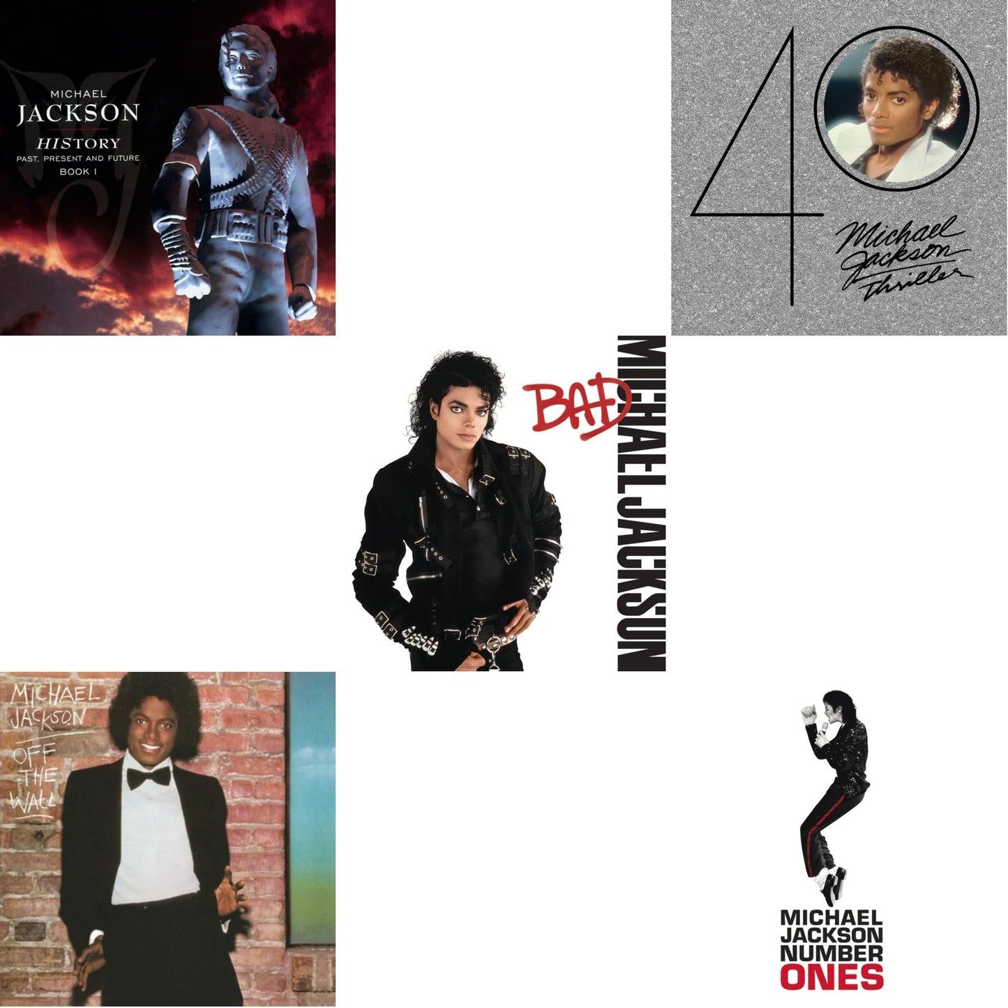 History: Past Present & Future Book 1 & Off The Wall & Bad & Thriller (40Th Anniversary/2CD) & Number Ones