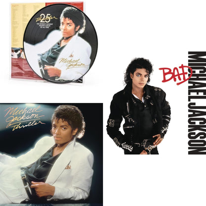 Thriller (Picture Disc) & Thriller (140G/Gatefold) & Bad (140G/Gatefold)