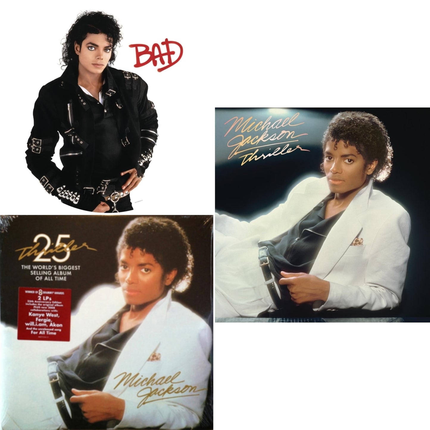 Bad (Picture Disc) & Thriller (25Th Anniversary Edition/2LP/180G/Gatefold) & Thriller (140G/Gatefold)