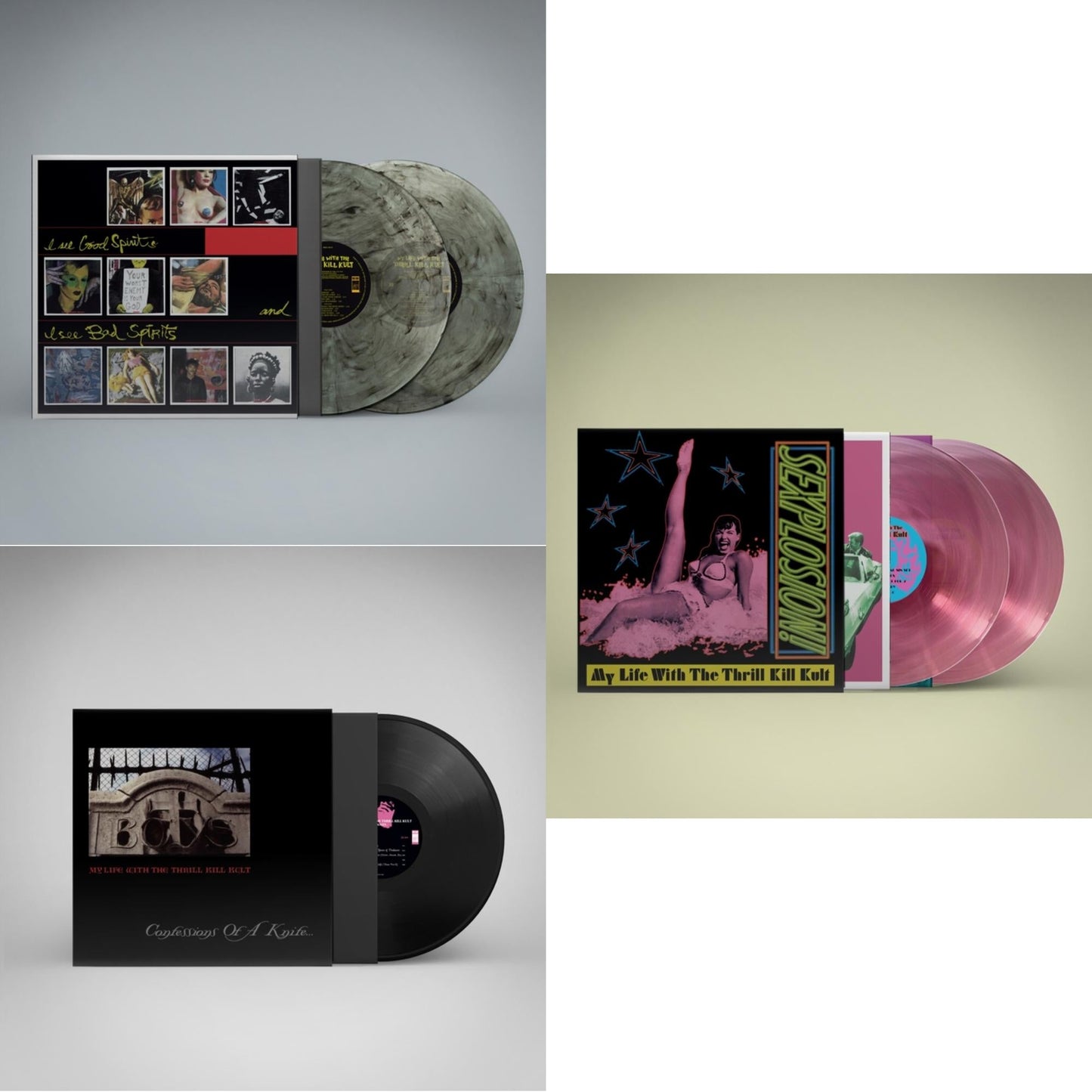 I See Good Spirits & I See Bad Spirits (2LP/Coke Bottle Clear Vinyl) (Ams Exclusive) & Confessions Of A Knife & Sexplosion! (2LP/Reissue/Pink Vinyl)