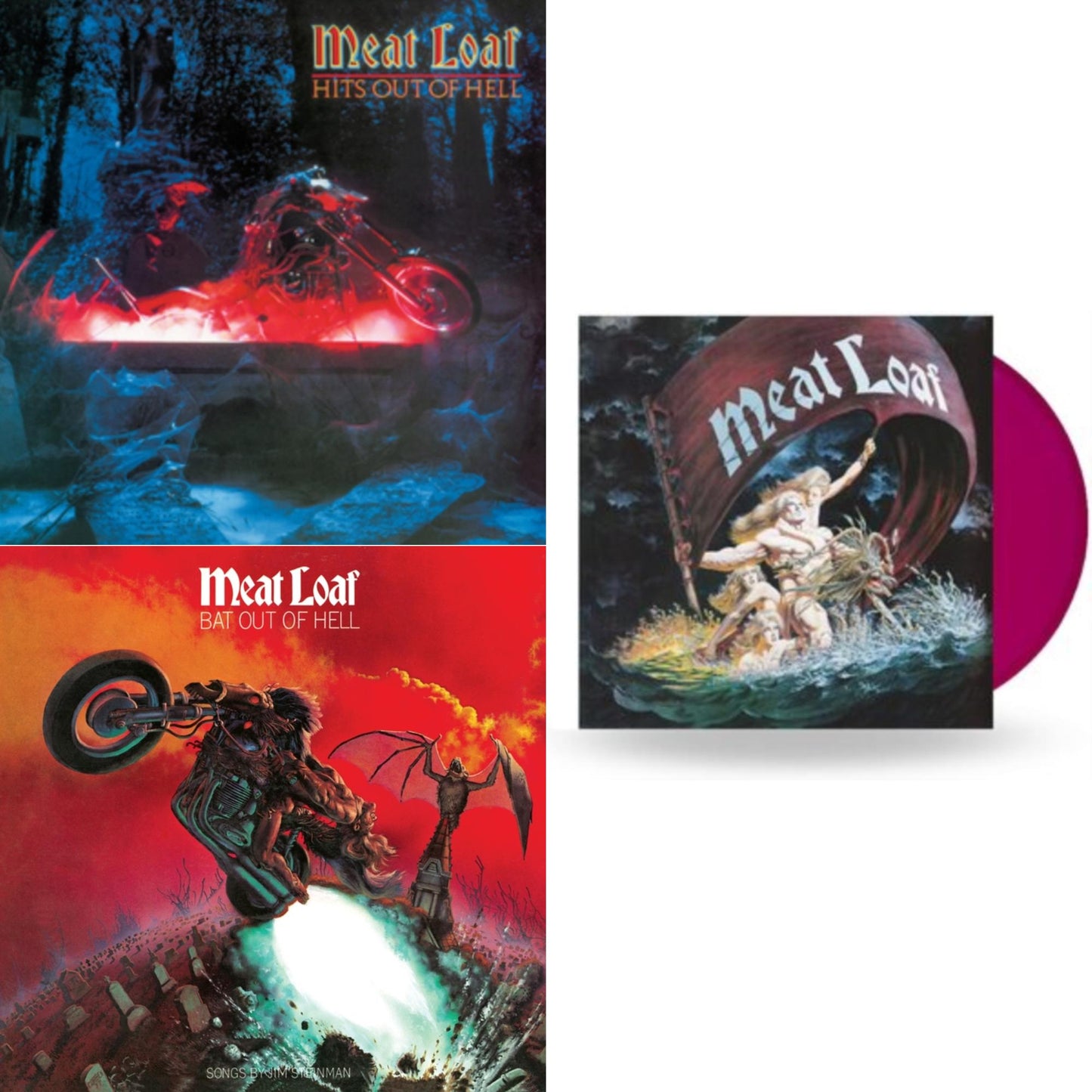 Hits Out Of Hell (150G/Dl) & Bat Out Of Hell (150G) & Dead Ringer (Dark Red Colored LP Vinyl/Import)