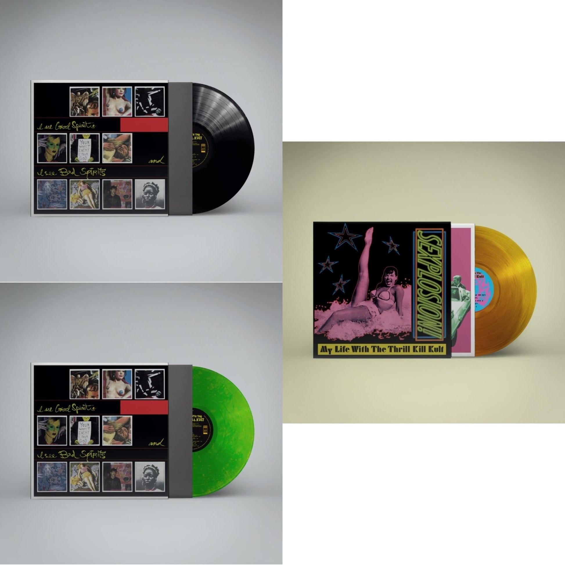 This is a 3 LP Vinyl SKU bundle.
1.This LP Vinyl is brand new.Format: LP VinylThis item's title is: I See Good Spirits & I See Bad Spirits (Ams Exclusive)Artist: My Life With The Thrill Kill KultBarcode: 850054327635Release Date: 2/23/2024
2.This LP Vinyl is brand new.