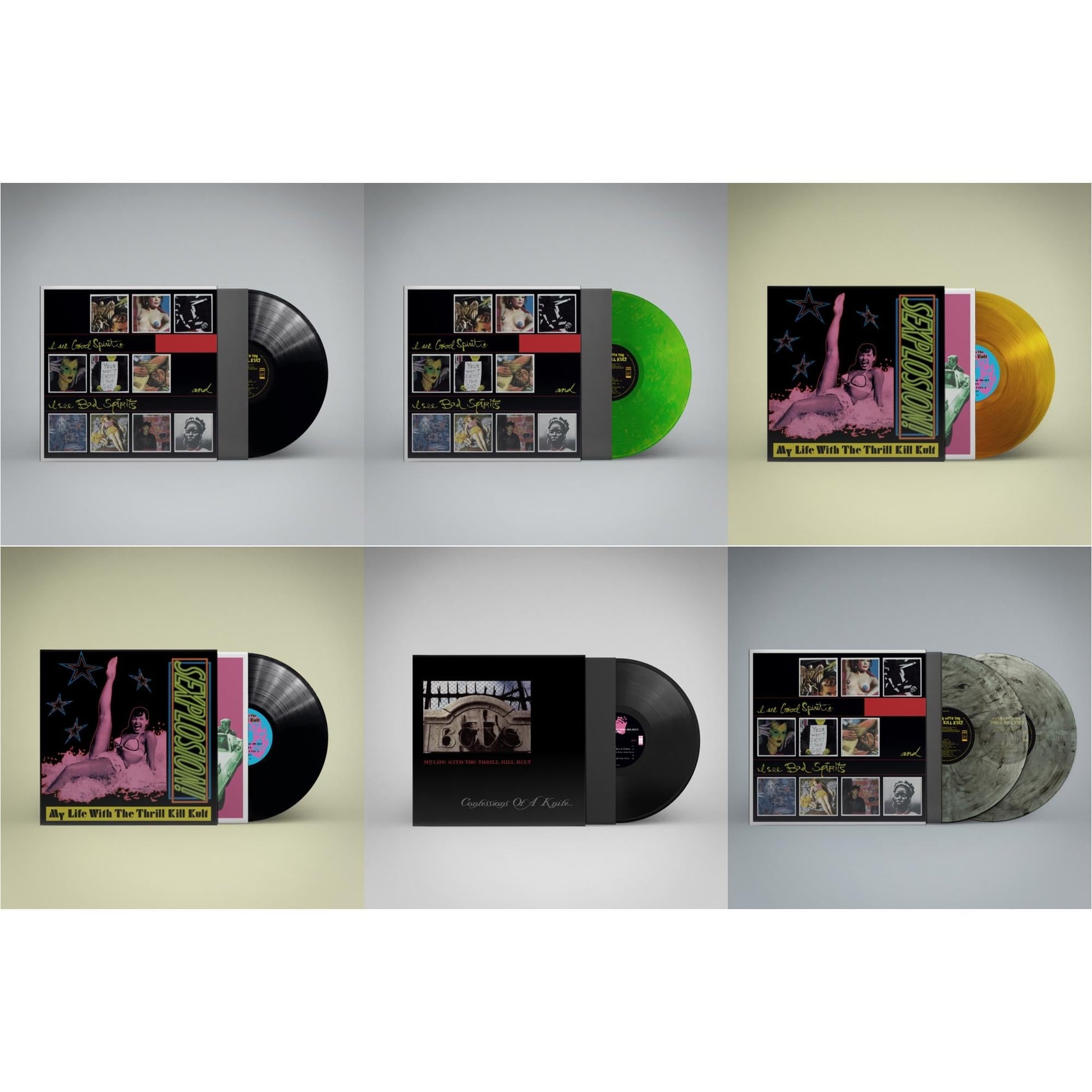 This is a 6 LP Vinyl SKU bundle.
1.This LP Vinyl is brand new.Format: LP VinylThis item's title is: I See Good Spirits & I See Bad Spirits (Ams Exclusive)Artist: My Life With The Thrill Kill KultBarcode: 850054327635Release Date: 2/23/2024
2.This LP Vinyl is brand new.