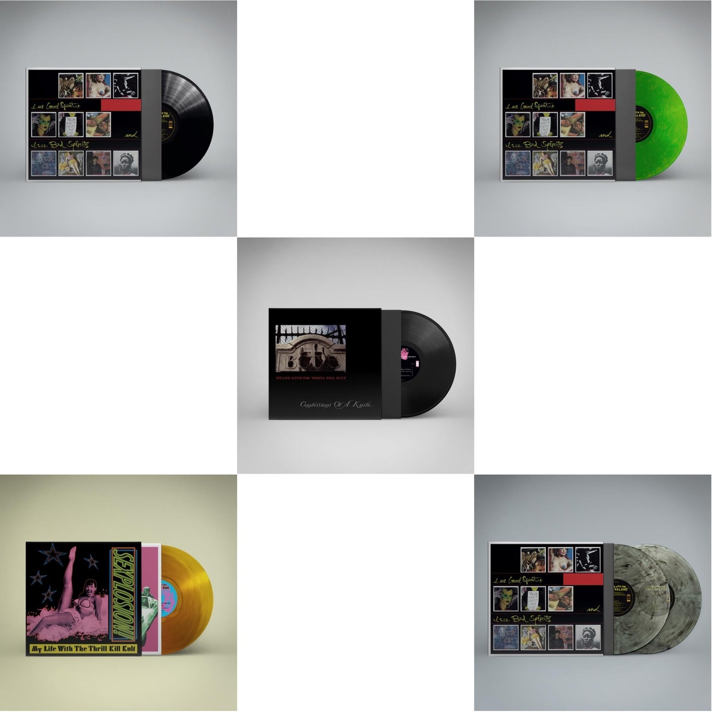 This is a 5 LP Vinyl SKU bundle.
1.This LP Vinyl is brand new.Format: LP VinylThis item's title is: I See Good Spirits & I See Bad Spirits (Ams Exclusive)Artist: My Life With The Thrill Kill KultBarcode: 850054327635Release Date: 2/23/2024
2.This LP Vinyl is brand new.