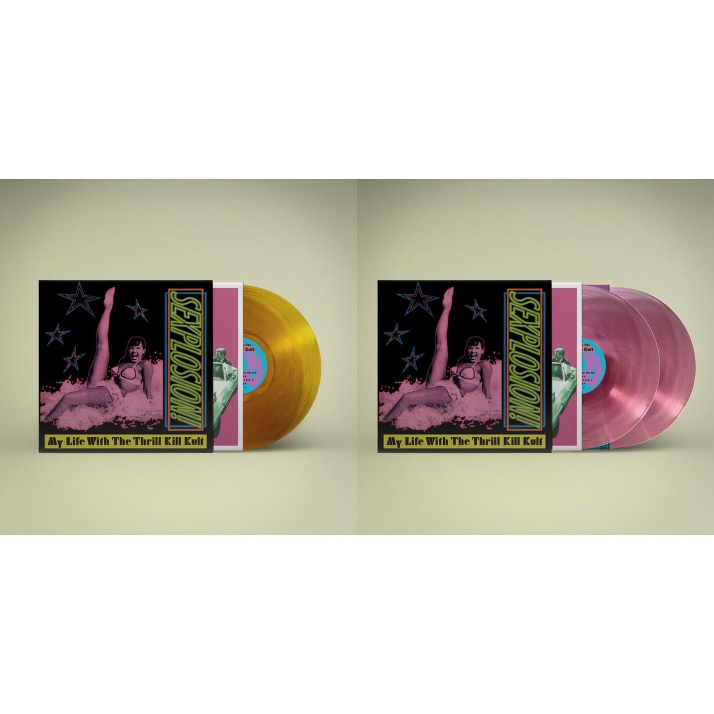 This is a 2 LP Vinyl SKU bundle.
1.This LP Vinyl is brand new.Format: LP VinylMusic Style: HouseThis item's title is: Sexplosion! (Reissue/Limited/Orange LP Vinyl)Artist: My Life With The Thrill Kill KultLabel: Rock/PopBarcode: 860007249167
2.This LP Vinyl is brand new.
