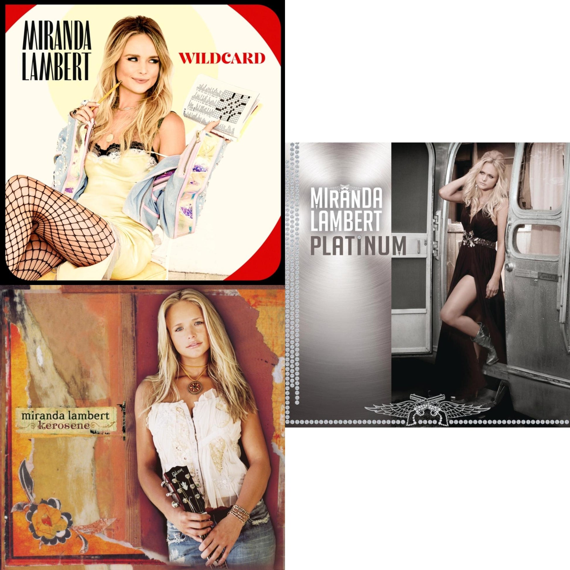 This is a 3 CD SKU bundle.
1.This CD is brand new.Format: CDMusic Style: CountryThis item's title is: WildcardArtist: Miranda LambertLabel: SONY NASHVILLE / RCA RECORDSBarcode: 190759787328Release Date: 11/1/2019
2.This CD is brand new.