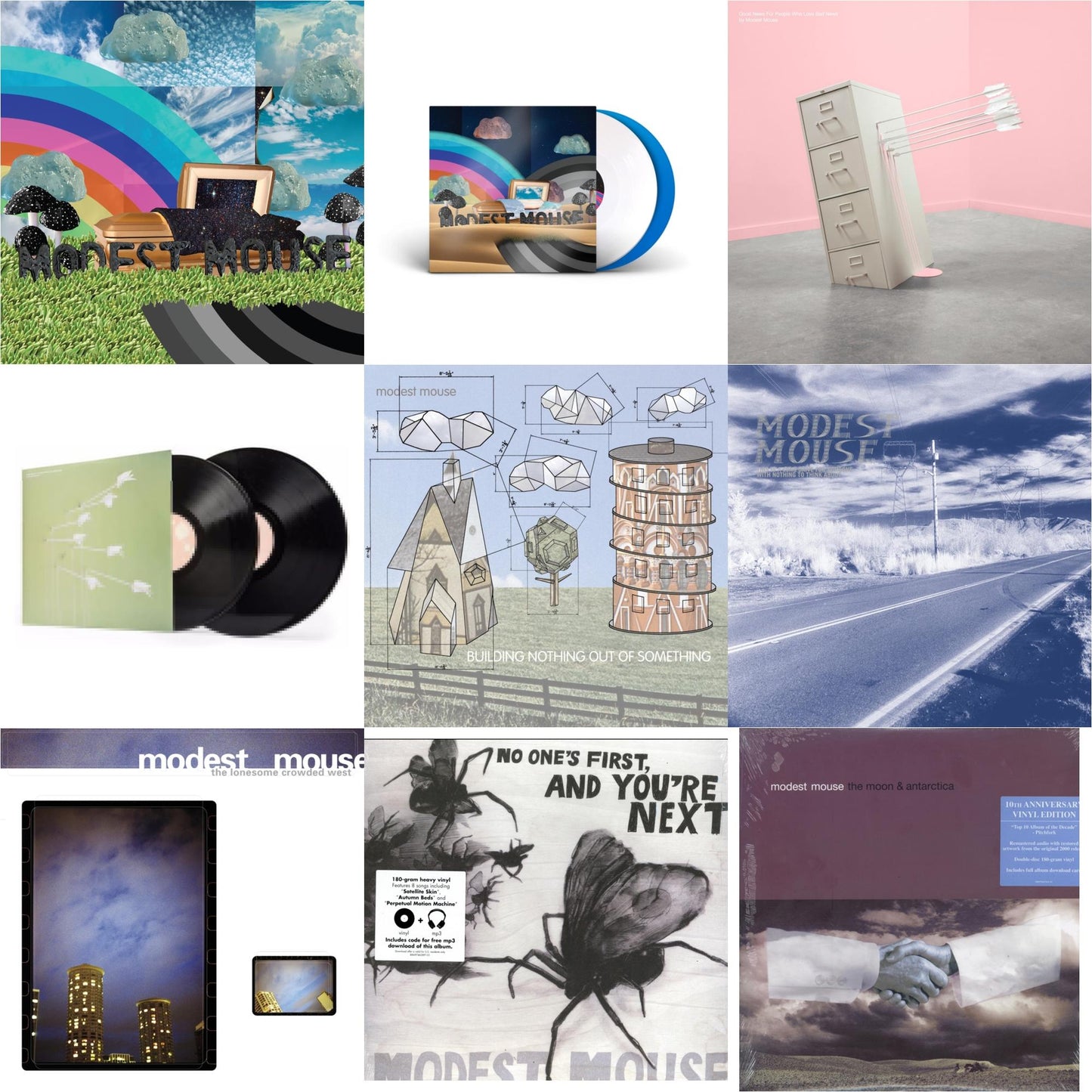 This is a 9 LP Vinyl SKU bundle.
1.This LP Vinyl is brand new.Format: LP VinylMusic Style: Alternative RockThis item's title is: Golden Casket (X) (2LP)Artist: Modest MouseLabel: EPICBarcode: 194398941011Release Date: 9/10/2021
2.This LP Vinyl is brand new.
