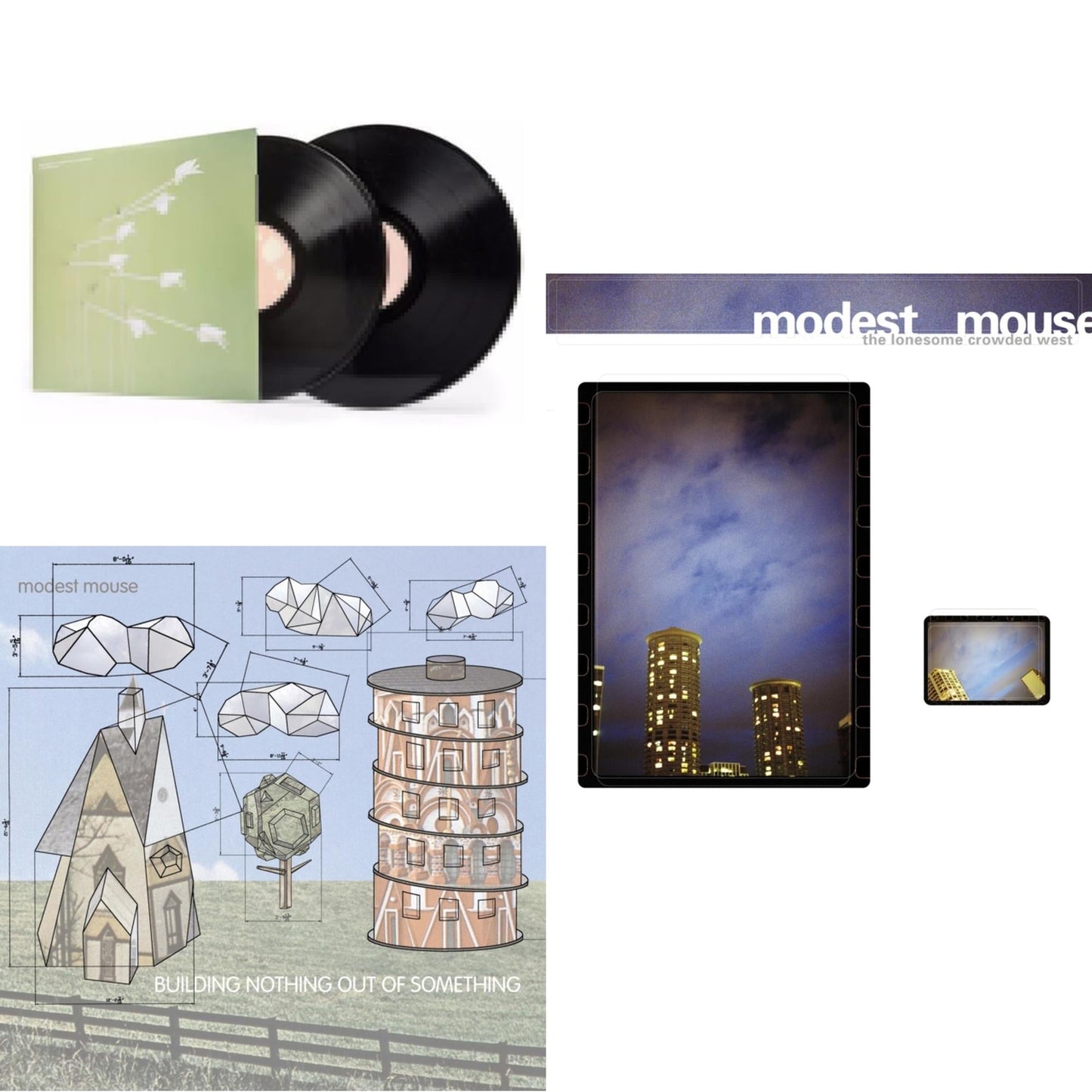 This is a 3 LP Vinyl SKU bundle.
1.This LP Vinyl is brand new.Format: LP VinylMusic Style: Alternative RockThis item's title is: Good News For People Who Love Bad News (Pa/2LP/180G/Gatefold)Artist: Modest MouseLabel: LEGACYBarcode: 696998712515Release Date: 4/6/2004
2.