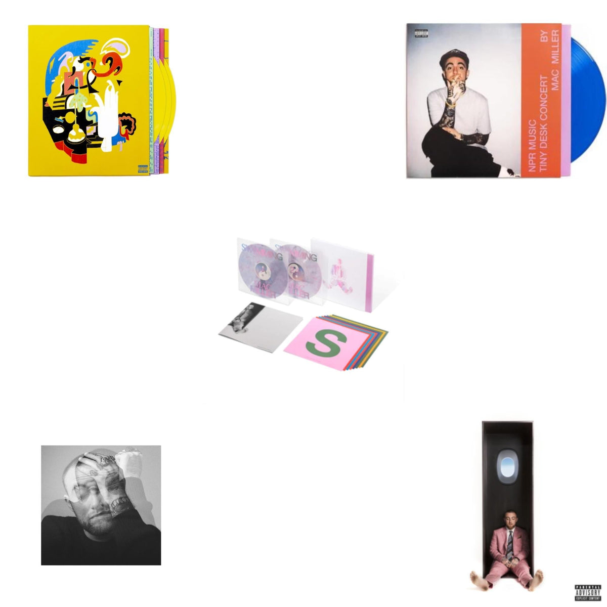Npr Music Tiny Desk Concert (Translucent Blue LP Vinyl/B-Side Etching/Insert) & Swimming (5 Year) (2LP/Milky Clear/Hot Pink/Sky Blue Marble Vinyl) & Faces (3LP/Yellow Vinyl) & Swimming (X) & Circles (2LP/Clear Vinyl)