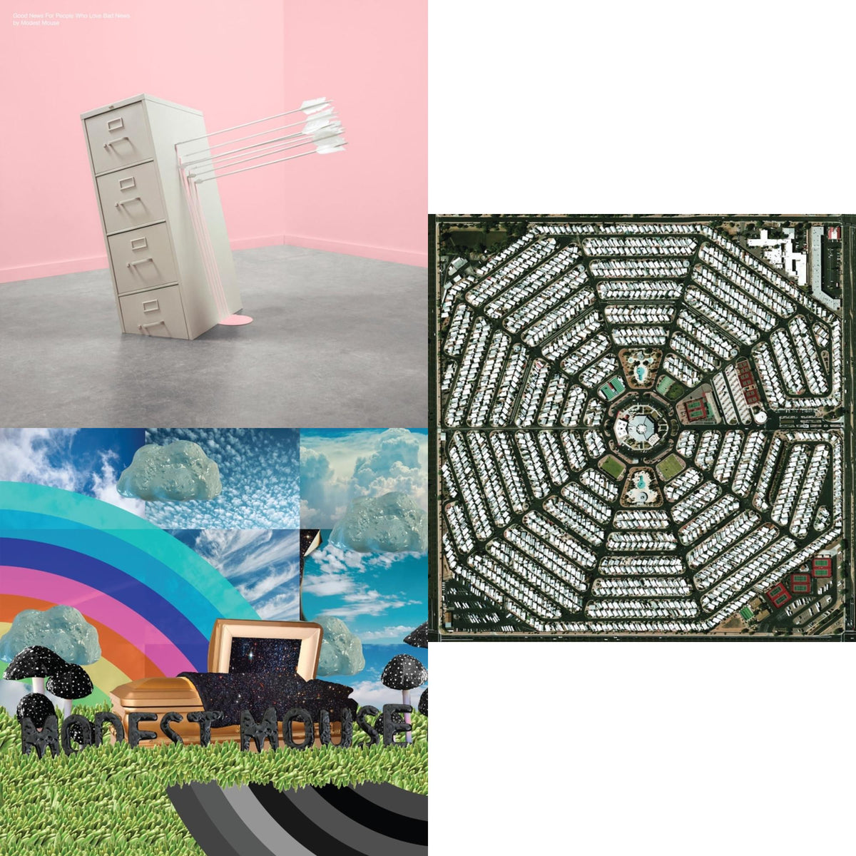 Golden Casket (X) (2LP) & Good News For People Who Love Bad News (Deluxe) (2LP/Baby Pink & Spring Green Vinyl) & Strangers To Ourselves (2LP/180G/Dl Card)