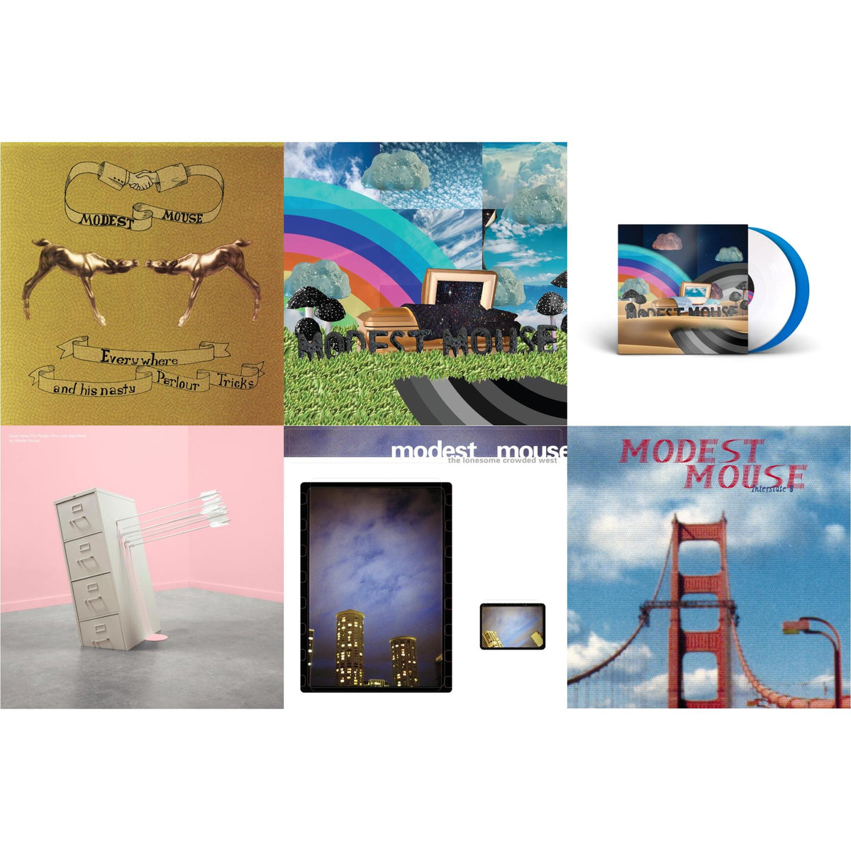 Everywhere & His Nasty Parlor Tricks (180G) & Golden Casket (X) (2LP) & Golden Casket (X) (Deluxe/Limited Edition/White & Sky Blue Vinyl/2LP) (I) & Good News For People Who Love Bad News (Deluxe) (2LP/Baby Pink & Spring Green Vinyl)