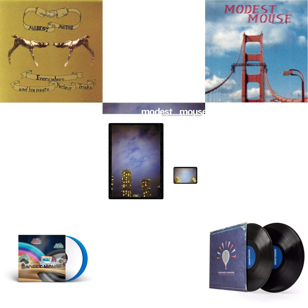 Everywhere & His Nasty Parlor Tricks (180G) & Golden Casket (X) (Deluxe/Limited Edition/White & Sky Blue Vinyl/2LP) (I) & Lonesome Crowded West (2LP) & Interstate 8 & We Were Dead Before The Ship Even Sank