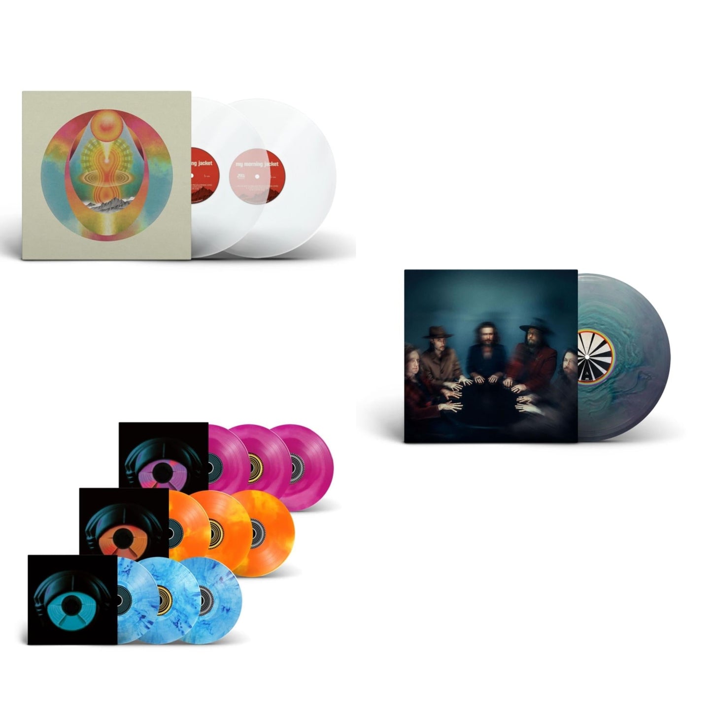 My Morning Jacket (Clear Vinyl/2LP) & Circuital (Deluxe Edition/Random Color Vinyl/3LP) & Is (Summer Sky LP Vinyl)