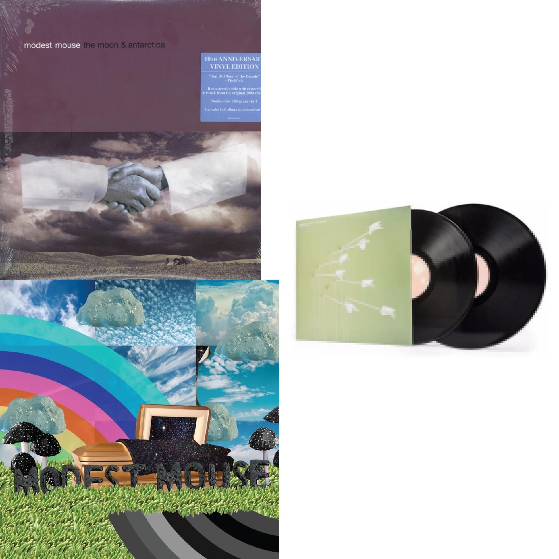 This is a 3 LP Vinyl SKU bundle.
1.This LP Vinyl is brand new.Format: LP VinylMusic Style: Alternative RockThis item's title is: Golden Casket (X) (2LP)Artist: Modest MouseLabel: EPICBarcode: 194398941011Release Date: 9/10/2021
2.This LP Vinyl is brand new.