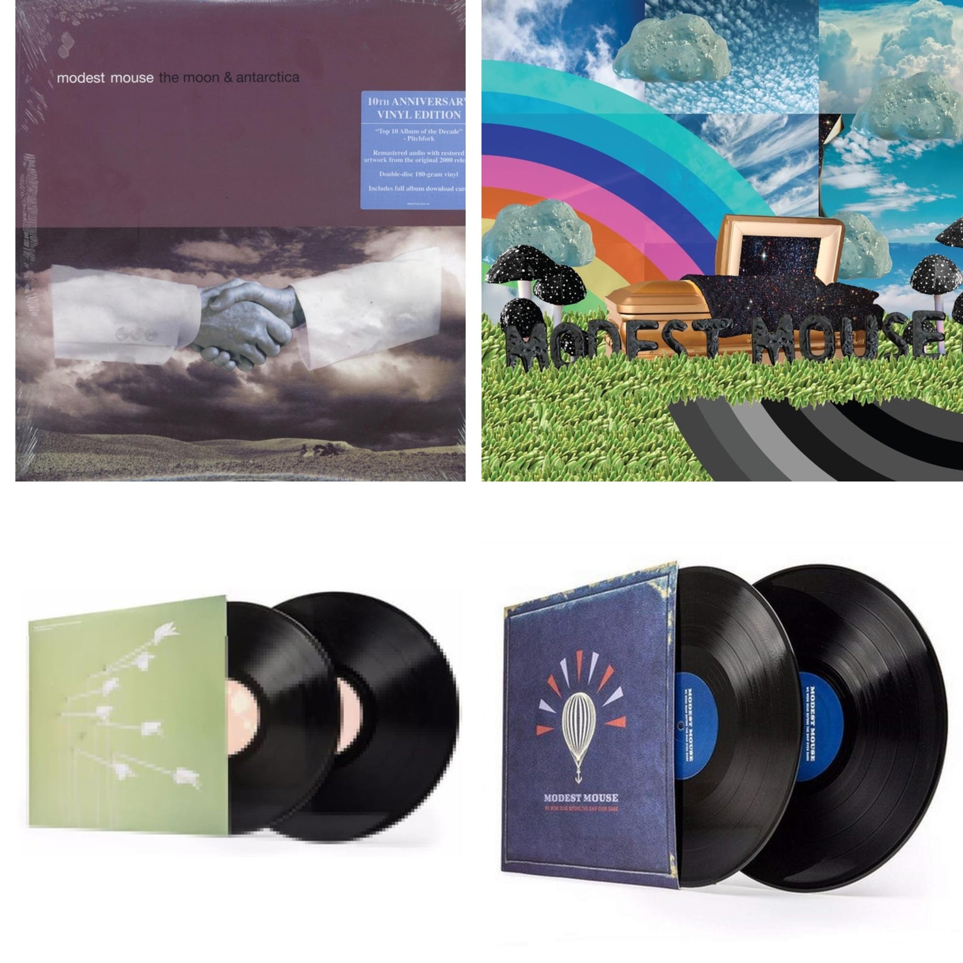 This is a 4 LP Vinyl SKU bundle.
1.This LP Vinyl is brand new.Format: LP VinylMusic Style: Alternative RockThis item's title is: Golden Casket (X) (2LP)Artist: Modest MouseLabel: EPICBarcode: 194398941011Release Date: 9/10/2021
2.This LP Vinyl is brand new.