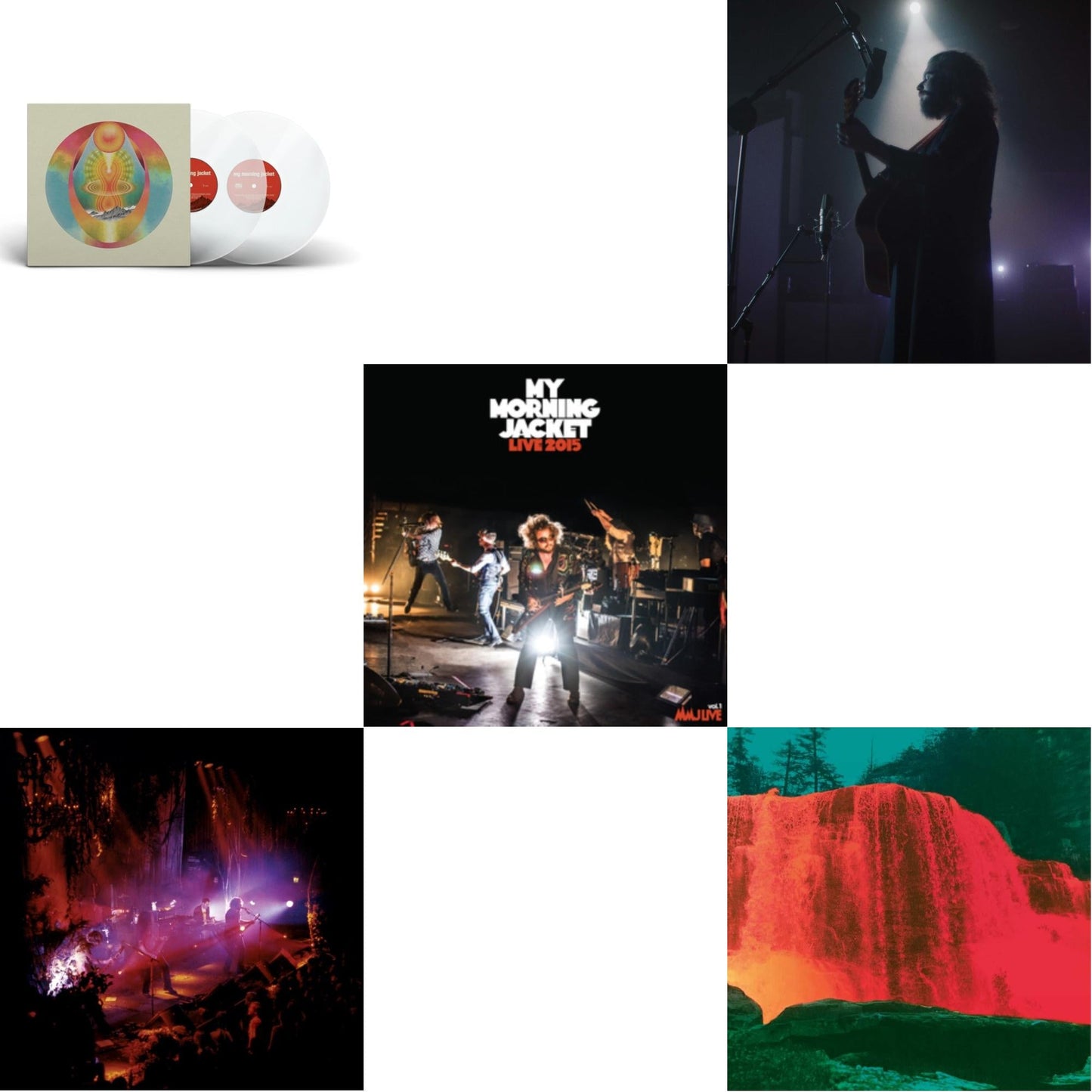 My Morning Jacket - Waterfall Ii (Clear LP Vinyl) & Live 2015 (White Vinyl/3LP) & My Morning Jacket (Clear Vinyl/2LP) & Okonokos (Deluxe/Unique Colored Vinyl/4LP/Book & Live From Rca Studio A (Jim James Acoustic)