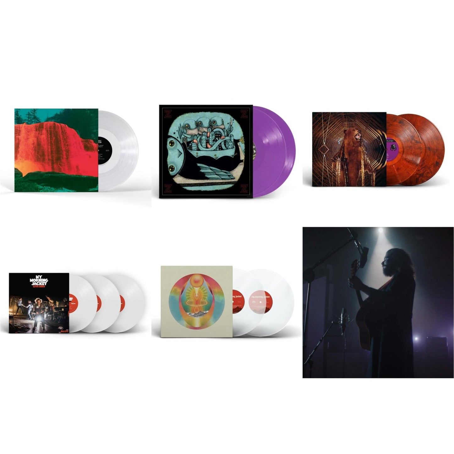 Waterfall Ii (Clear LP Vinyl) & Z (2LP/Purple Vinyl) & It Still Moves (2LP/Premium Gatefold/Remixed/Remastered/Golden Smoke Vinyl) & Live 2015 (White Vinyl/3LP) & My Morning Jacket (Clear Vinyl/2LP) & Live From Rca Studio A (Jim James Acoustic)