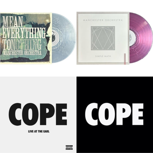 Mean Everything To Nothing (Blue Swirl LP Vinyl/180G) & Simple Math (Pink Swirl LP Vinyl/180G) & Cope - Live At The Earl (X) & Cope (10Th Anniversary) (White LP Vinyl)
