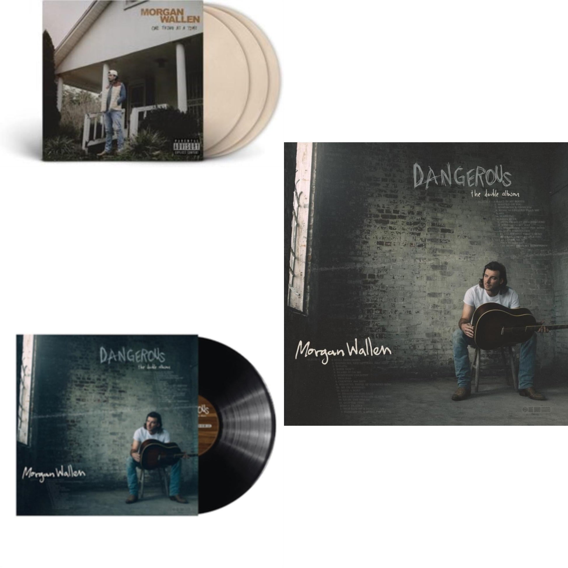 This is a 3 LP Vinyl SKU bundle.
1.This LP Vinyl is brand new.Format: LP VinylMusic Style: CountryThis item's title is: One Thing At A Time (X) (Bone White Vinyl/3LP)Artist: Morgan WallenLabel: Republic RecordsBarcode: 602455190338Release Date: 5/12/2023
2.This LP Vinyl is brand new.