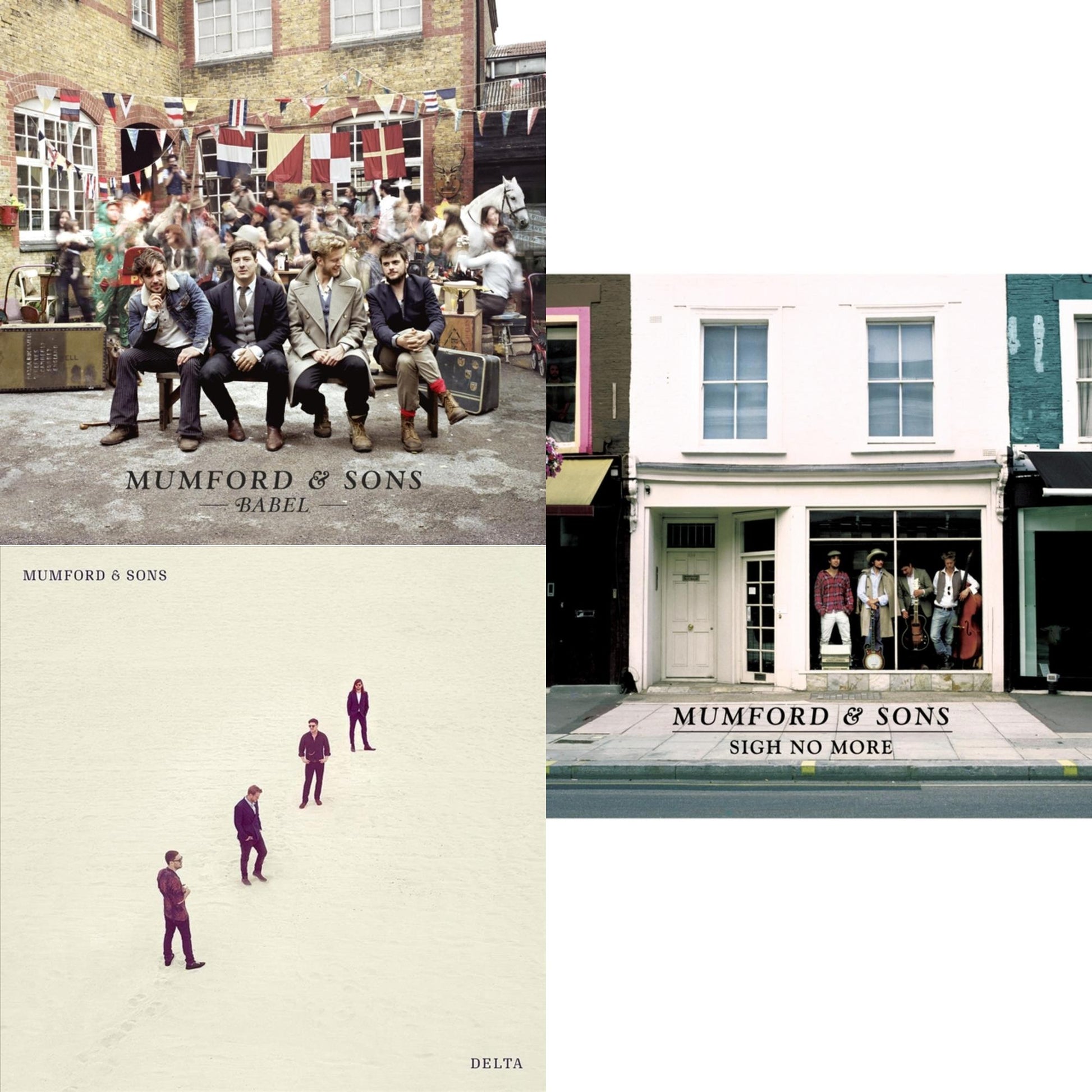 This is a 3 LP Vinyl SKU bundle.
1.This LP Vinyl is brand new.Format: LP VinylMusic Style: BluegrassThis item's title is: BabelArtist: Mumford & SonsLabel: GLASSNOTEBarcode: 892038002633Release Date: 9/25/2012
2.This LP Vinyl is brand new.