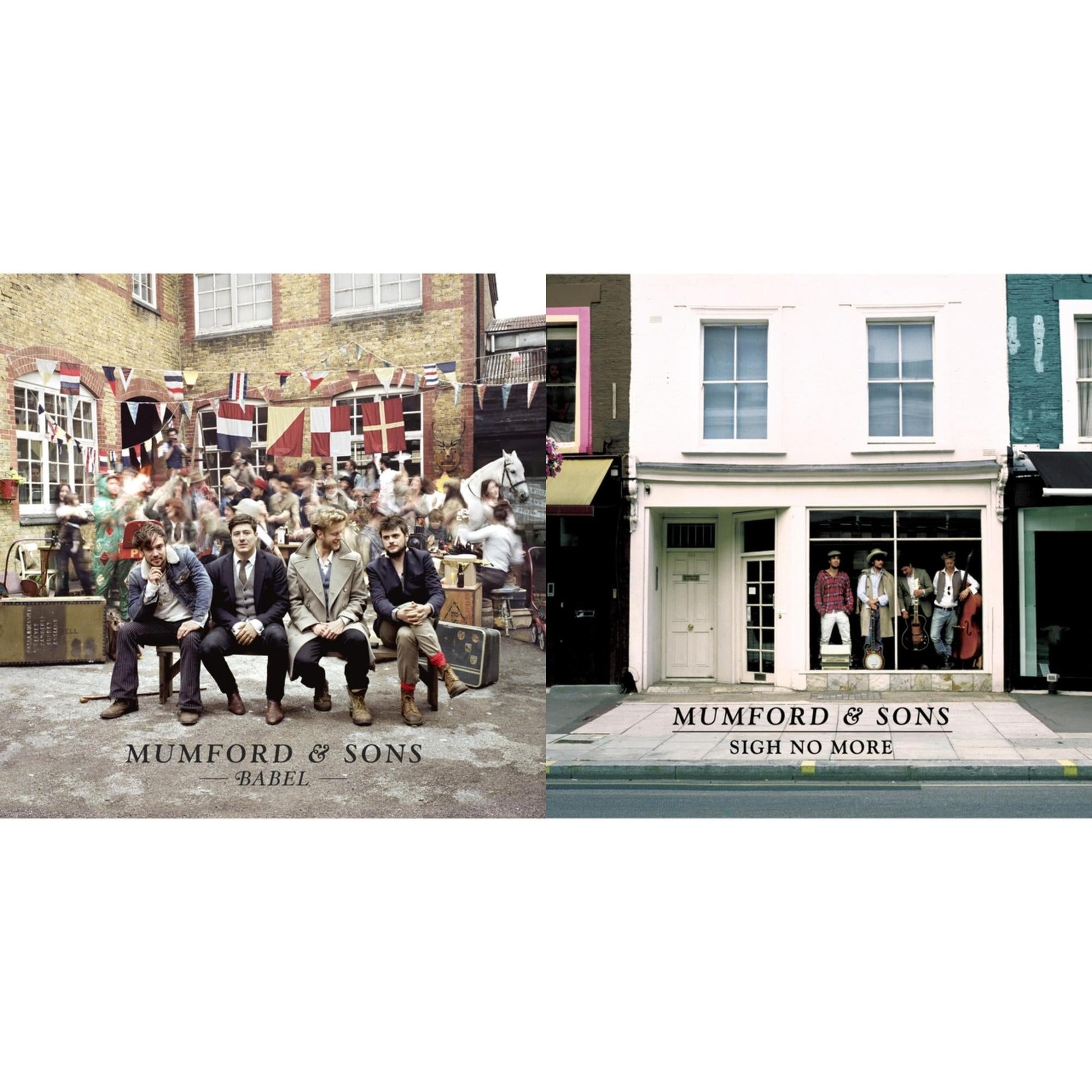 This is a 2 LP Vinyl SKU bundle.
1.This LP Vinyl is brand new.Format: LP VinylMusic Style: Folk RockThis item's title is: Sigh No MoreArtist: Mumford & SonsLabel: GLASSNOTEBarcode: 892038002244Release Date: 5/18/2010
2.This LP Vinyl is brand new.