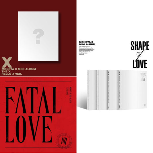 X (Hello X Ver.) & Fatal Love: Vol. 3 & Shape Of Love