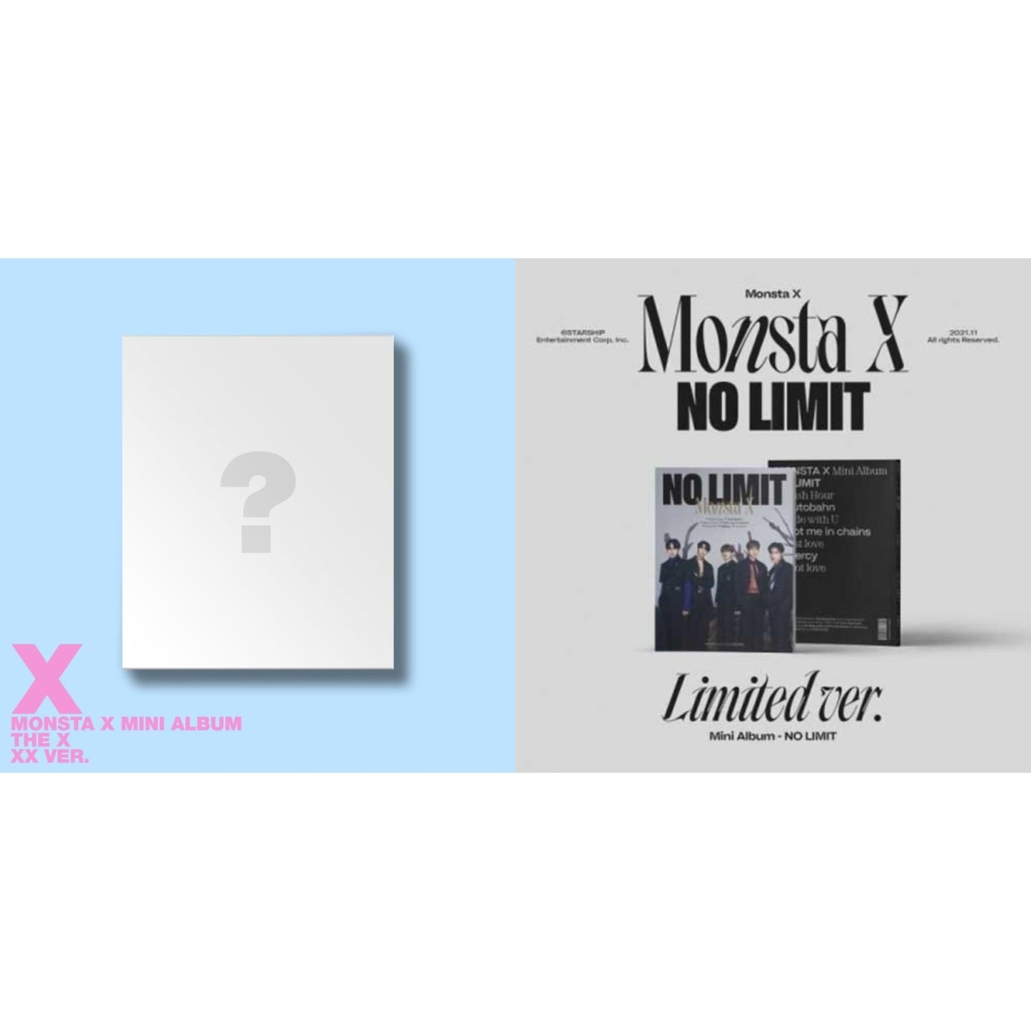 X (Xx Ver.) & No Limit (Limited Ver.)