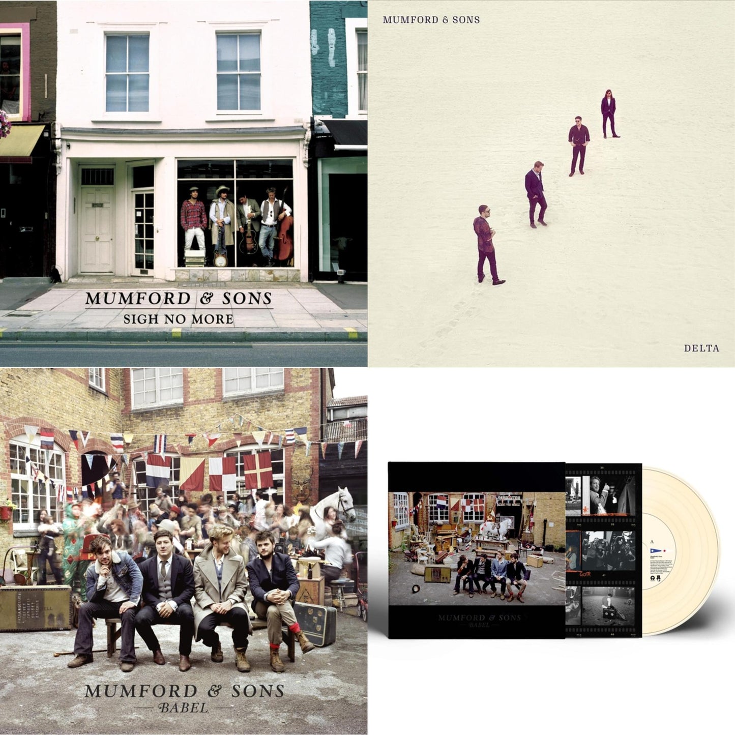This is a 4 LP Vinyl SKU bundle.
1.This LP Vinyl is brand new.Format: LP VinylMusic Style: BluegrassThis item's title is: Babel (10Th Anniversary/Cream LP Vinyl)Artist: Mumford & SonsLabel: GLASSNOTEBarcode: 602445980420Release Date: 1/13/2023
2.This LP Vinyl is brand new.