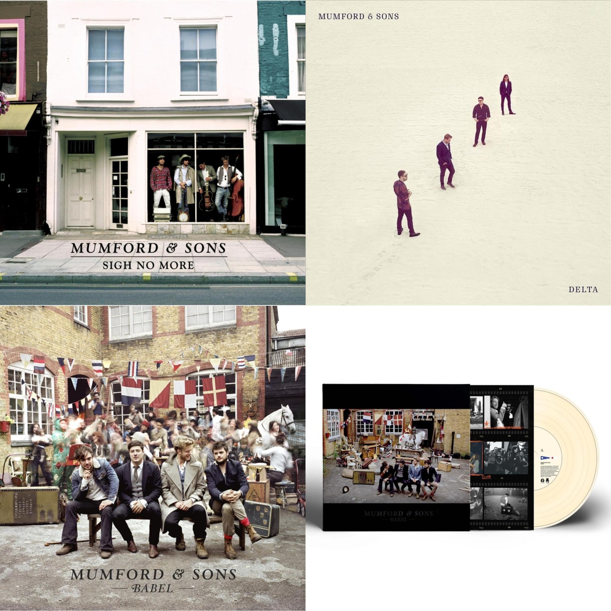 This is a 4 LP Vinyl SKU bundle.
1.This LP Vinyl is brand new.Format: LP VinylMusic Style: BluegrassThis item's title is: Babel (10Th Anniversary/Cream LP Vinyl)Artist: Mumford & SonsLabel: GLASSNOTEBarcode: 602445980420Release Date: 1/13/2023
2.This LP Vinyl is brand new.