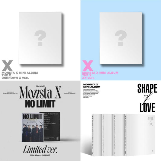 X (Unknown X Ver.) & X (Xx Ver.) & No Limit (Limited Ver.) & Shape Of Love