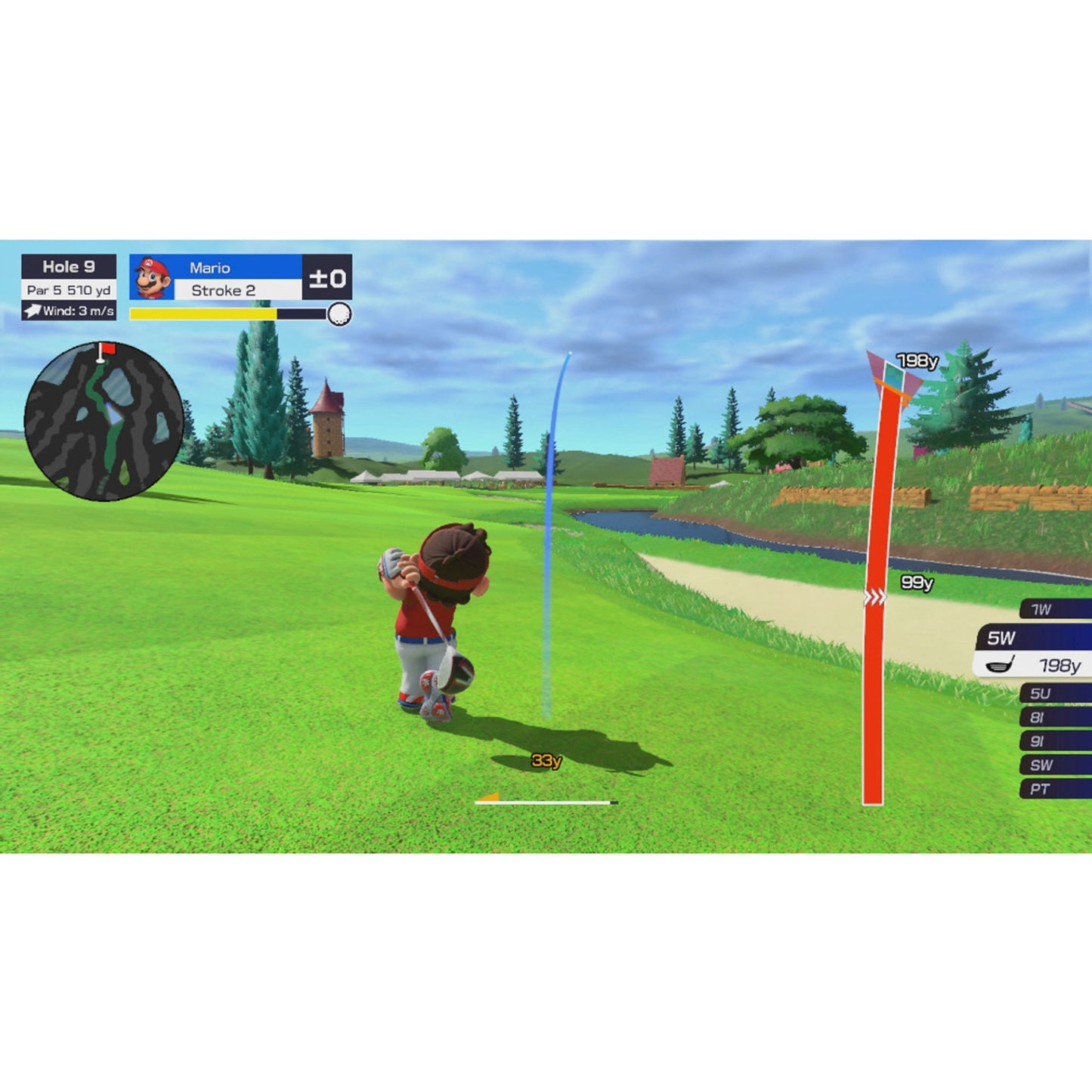 This is brand new.Tee off with family and friends in this content-packed Mario Golf game Hit the green with up to four players locally* or online** and golf with familiar Mushroom Kingdom characters. Modes range from Standard Golf to the energetic Speed Golf and an RPG-like golf adventure in story mode.