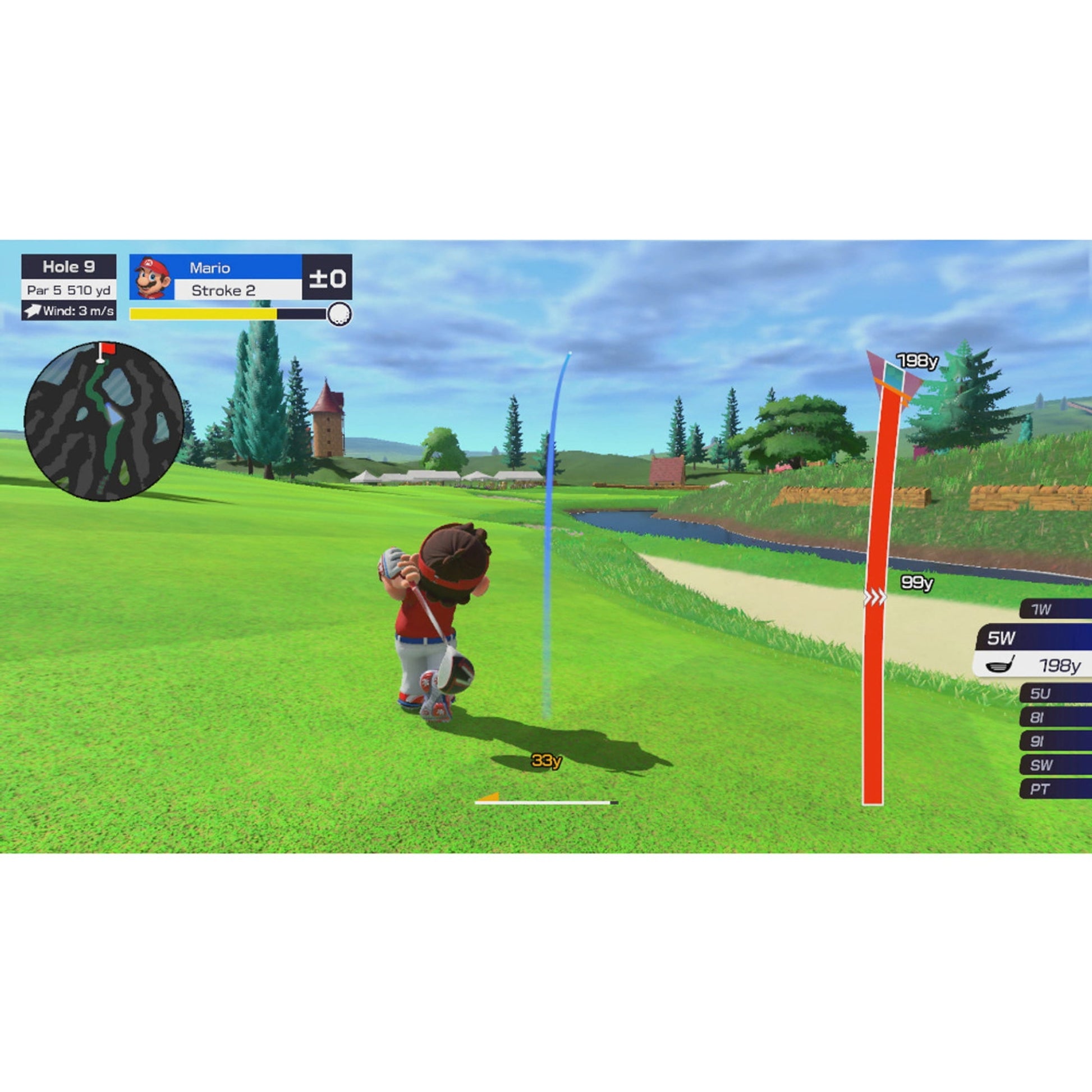 This is brand new.Tee off with family and friends in this content-packed Mario Golf game Hit the green with up to four players locally* or online** and golf with familiar Mushroom Kingdom characters. Modes range from Standard Golf to the energetic Speed Golf and an RPG-like golf adventure in story mode.