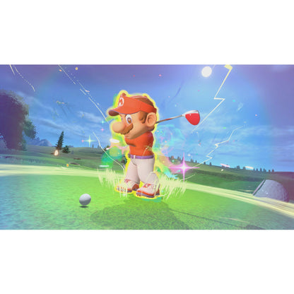 This is brand new.Tee off with family and friends in this content-packed Mario Golf game Hit the green with up to four players locally* or online** and golf with familiar Mushroom Kingdom characters. Modes range from Standard Golf to the energetic Speed Golf and an RPG-like golf adventure in story mode.