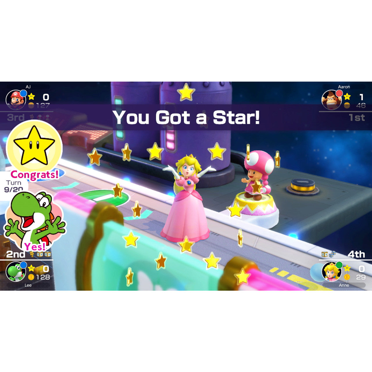 This is brand new.A Superstar collection of classic Nintendo 64 boards
Calling all Superstars! Mario Party is back with 5 classic boards from the Nintendo 64 Mario Party games.