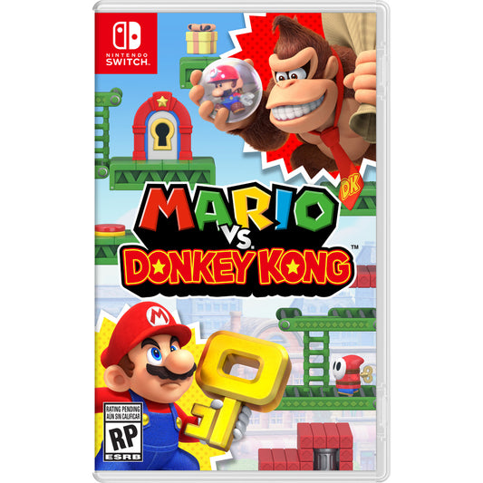 This is brand new.Donkey Kong has stolen the Mini-Marios! Solve platforming puzzles to get them back.
 Run, jump, and backflip your way to rescuing the stolen Mini-Mario toys in this puzzling twist on Mario action.