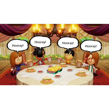 This is brand new.Star in your own adventure alongside…anyone! Choose Mii™ characters to cast as allies and enemies as you venture forth to bring down the face-stealing Dark Lord. Any Mii character you create can be used, and you can also add wigs and makeup to give your characters more…character.