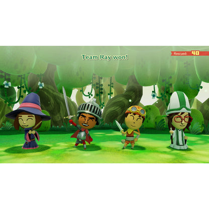 This is brand new.Star in your own adventure alongside…anyone! Choose Mii™ characters to cast as allies and enemies as you venture forth to bring down the face-stealing Dark Lord. Any Mii character you create can be used, and you can also add wigs and makeup to give your characters more…character.
