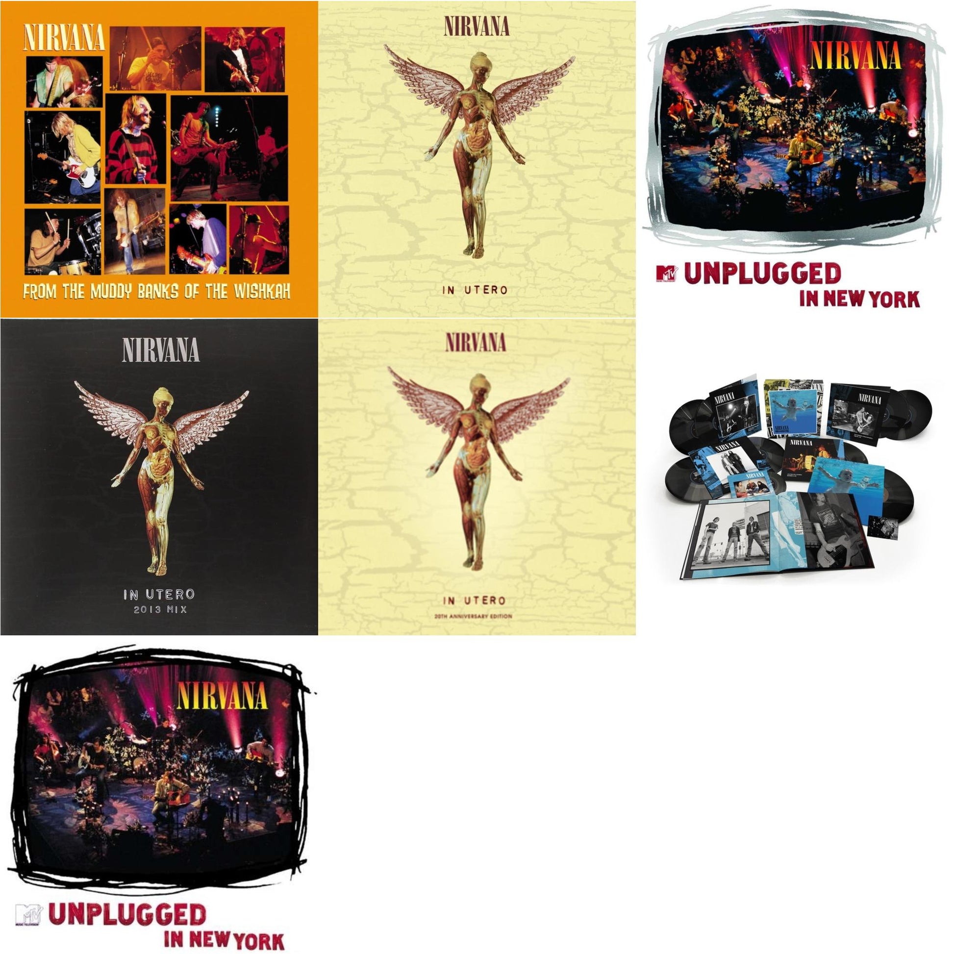 This is a 7 LP Vinyl SKU bundle.
1.This LP Vinyl is brand new.Format: LP VinylMusic Style: Alternative RockThis item's title is: Nevermind (30Th Anniversary/Super Deluxe/8LP/7Inch)Artist: NirvanaLabel: GEFFENBarcode: 602435979861Release Date: 5/27/2022
2.This LP Vinyl is brand new.