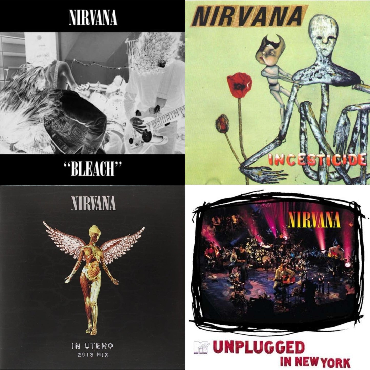 Bleach & Incesticide (20Th Anniversary 45RPM Edition) & In Utero: 2013 Mix (2LP) & Unplugged In N.Y.