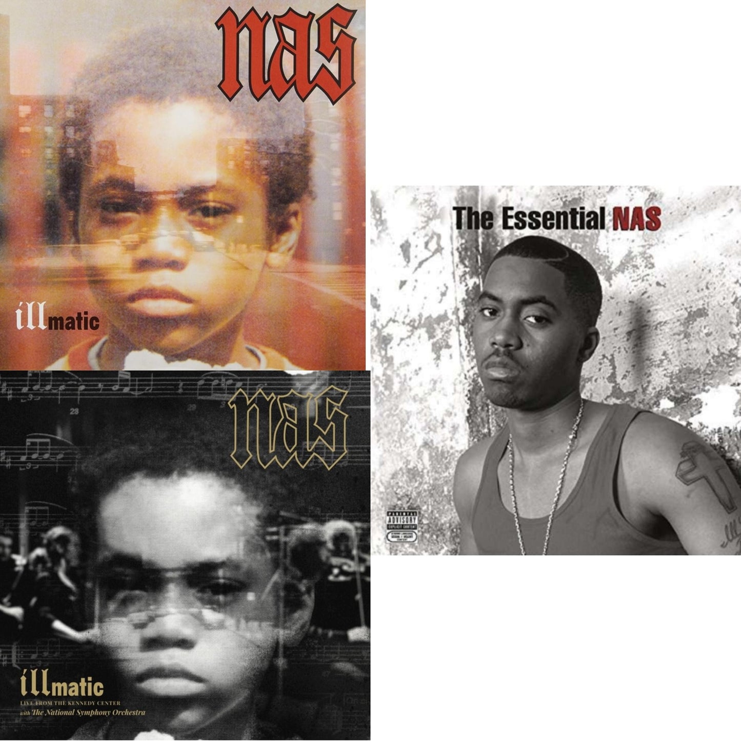 Illmatic & Illmatic: Live From The Kennedy Center (Limited 2LP/180G/Poster/Dl Card) & Essential Nas