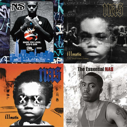 Made You Look: God's Son Live 2002 (Rsd) & Illmatic: Live From The Kennedy Center (Limited 2LP/180G/Poster/Dl Card) & Illmatic Xx (Pa/180G/Dl Card) & Essential Nas