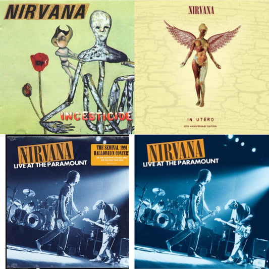 Incesticide (20Th Anniversary 45RPM Edition) & In Utero & Live At The Paramount (2 LP/180G) & Live At The Paramount (Transparent Orange Vinyl/2LP)